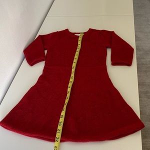 Girl’s red alpaca blend dress, size 4 years (3T?). Made in Peru.